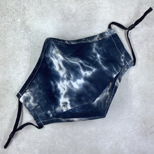Load image into Gallery viewer, Ink Tie Dye Plaid Cotton Face Mask