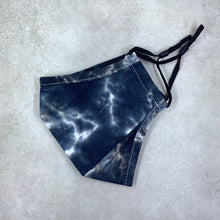 Load image into Gallery viewer, Ink Tie Dye Plaid Cotton Face Mask