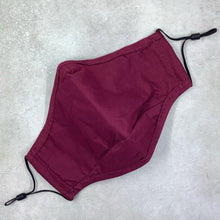 Load image into Gallery viewer, Burgundy Cotton Face Mask