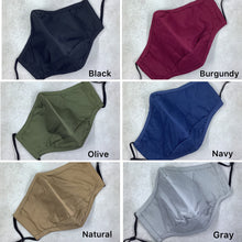 Load image into Gallery viewer, Burgundy Cotton Face Mask