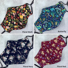 Load image into Gallery viewer, Sage Tie Dye Plaid Cotton Face Mask