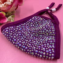 Load image into Gallery viewer, Magenta AB Crystal Face Mask