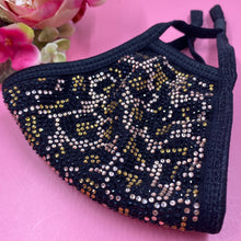Load image into Gallery viewer, Leopard Crystal Face Mask