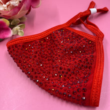 Load image into Gallery viewer, Ruby Red Crystal Face Mask
