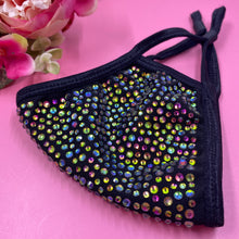 Load image into Gallery viewer, Peacock Crystal Face Mask