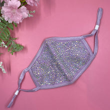 Load image into Gallery viewer, Lilac Crystal Face Mask