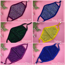 Load image into Gallery viewer, Mosaic White Crystal Face Mask