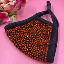 Load image into Gallery viewer, Orange Crystal Face Mask