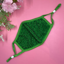 Load image into Gallery viewer, Green Crystal Face Mask