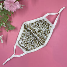 Load image into Gallery viewer, White Gold Crystal Face Mask