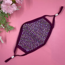 Load image into Gallery viewer, Magenta AB Crystal Face Mask