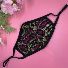 Load image into Gallery viewer, Pink Animal Crystal Face Mask