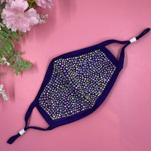 Load image into Gallery viewer, Purple AB Crystal Face Mask