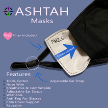 Load image into Gallery viewer, Burgundy Cotton Face Mask
