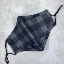 Load image into Gallery viewer, Olive Plaid Cotton Face Mask
