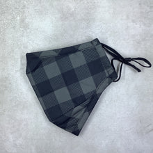 Load image into Gallery viewer, Olive Plaid Cotton Face Mask
