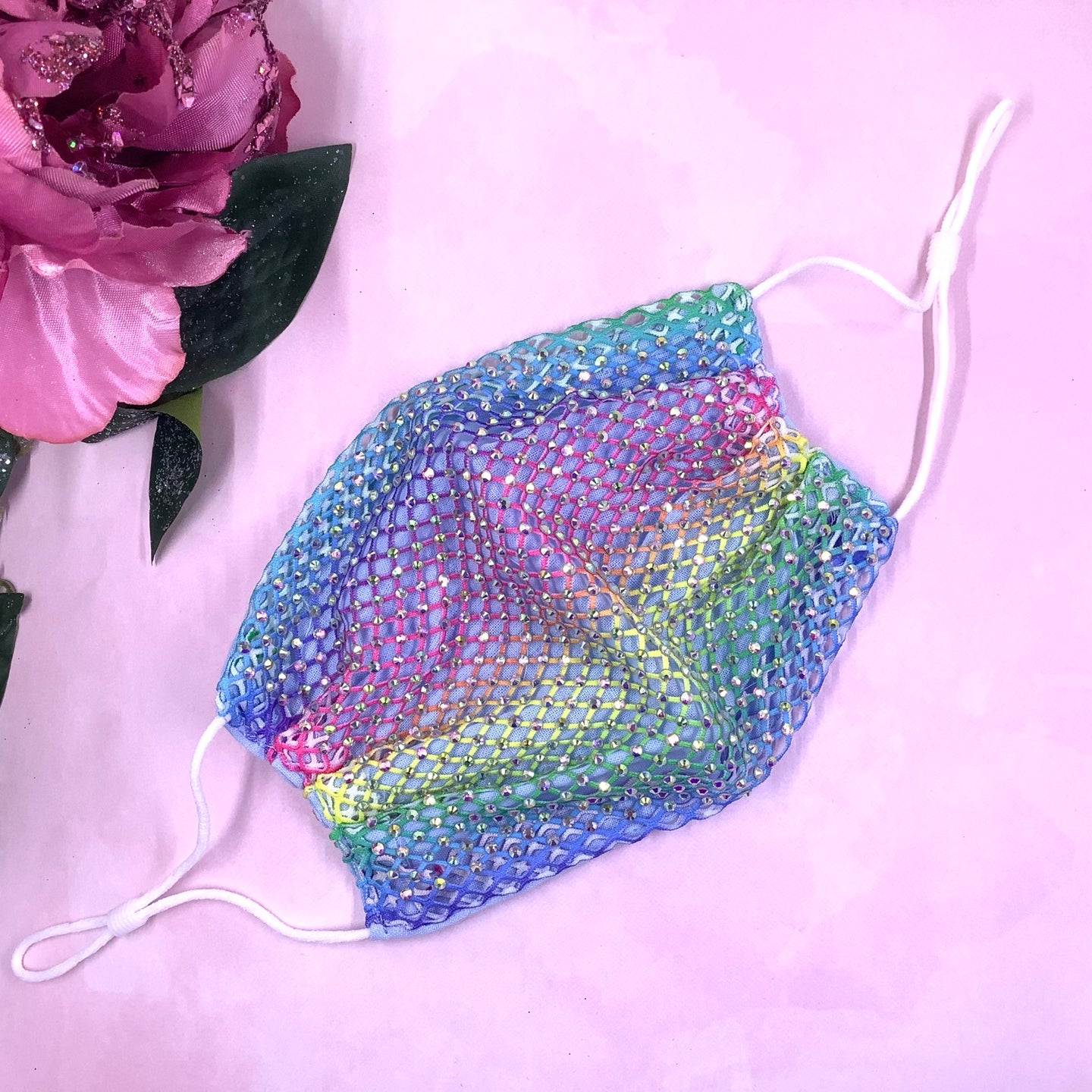 Mermaid Crystal Mesh Face Mask