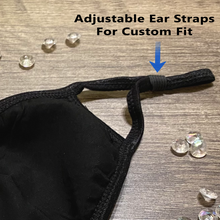 Load image into Gallery viewer, Silver Reindeer Crystal Face Mask
