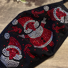 Load image into Gallery viewer, Santa Claus  Crystal Face Mask
